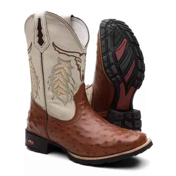 Bota Texana Avestruz Cole Masculino