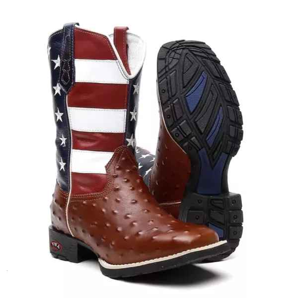 Bota Texana Avestruz U.S.A. Venture Masculino