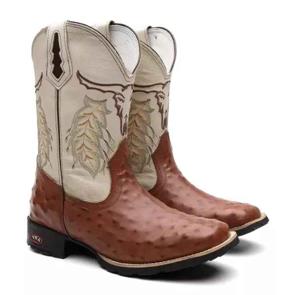 Bota Texana Avestruz Cole Masculino