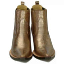 Bota Texana Cano Curto Bico Fino Gold Plain Masculino
