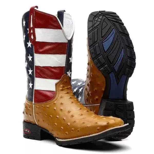 Bota Texana Avestruz U.S.A. Masculino