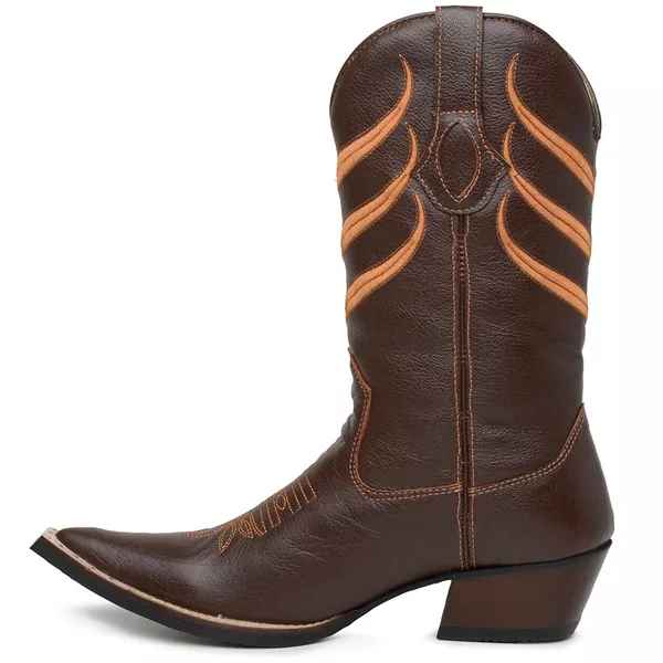 Bota Texana Bico Fino Cano Longo Xerxes Masculino