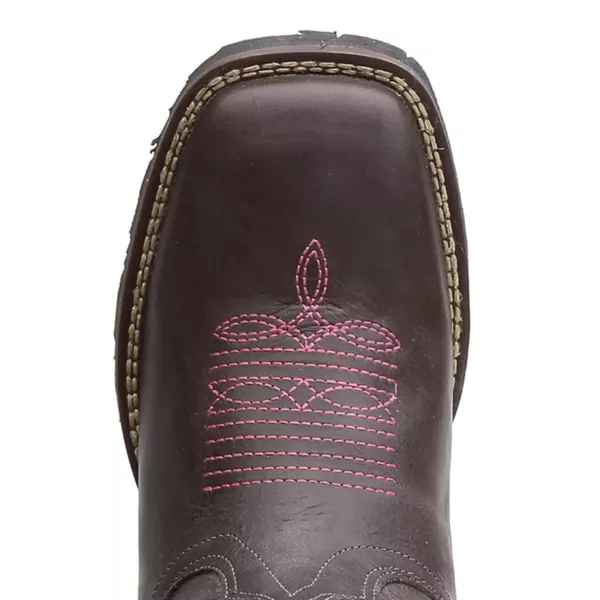 Bota Texana Feminina Bull Pink Bico Quadrado