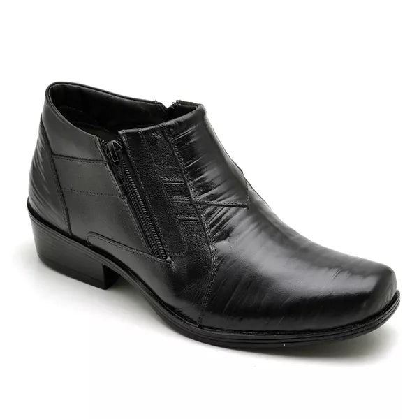 Bota Jungle Square em Couro Masculino